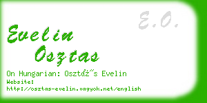 evelin osztas business card